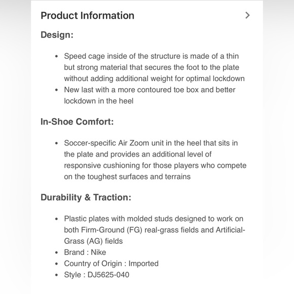 Nike Zoom Mercurial Superfly Cleats 7.5 - Picture 7 of 7